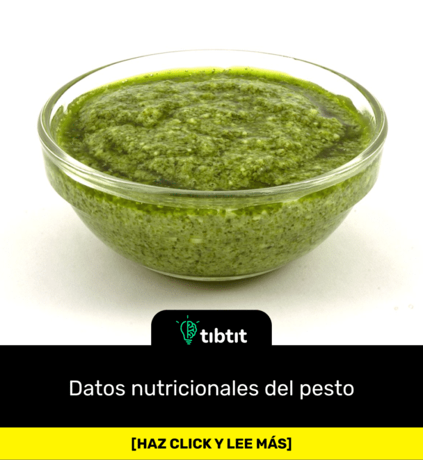 Datos nutricionales del pesto