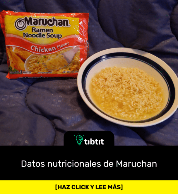 Datos nutricionales de Maruchan