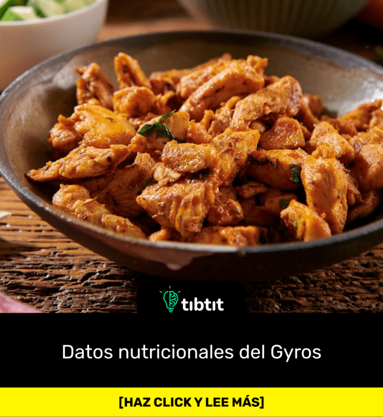 Datos nutricionales del Gyros