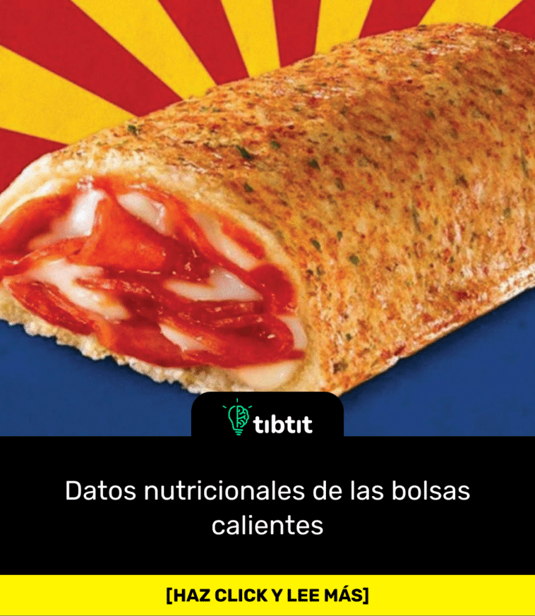 Datos nutricionales de las bolsas calientes