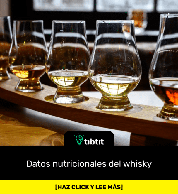 Datos nutricionales del whisky