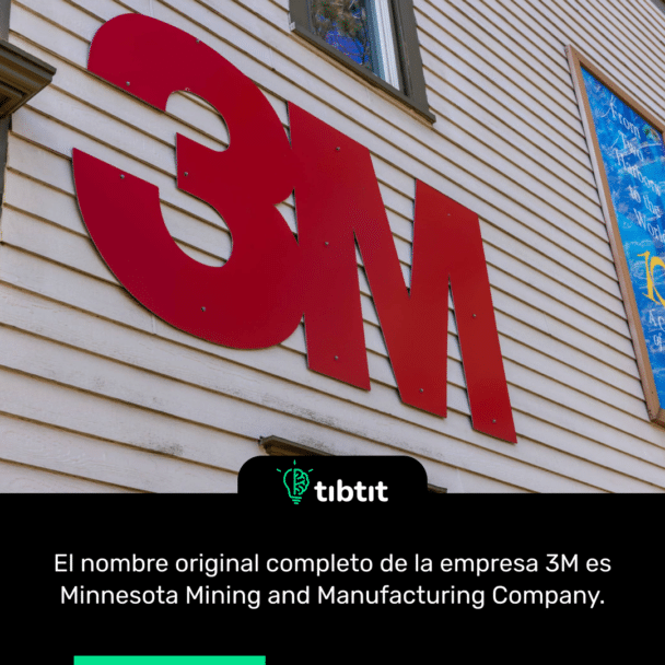 El nombre original completo de la empresa 3M es Minnesota Mining and Manufacturing Company.