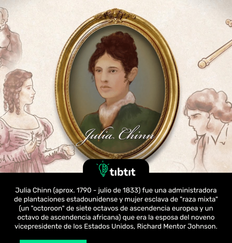 Julia Chinn (aprox. 1790 - julio de 1833) fue una administradora de plantaciones estadounidense y mujer esclava de "raza mixta" (un "octoroon" de siete octavos de ascendencia europea y un octavo de ascendencia africana) que era la esposa del noveno vicepresidente de los Estados Unidos, Richard Mentor Johnson.
