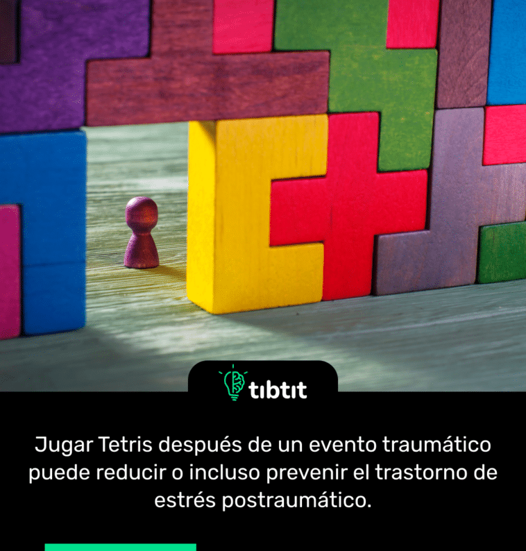 Jugar Tetris después de un evento traumático puede reducir o incluso prevenir el trastorno de estrés postraumático.