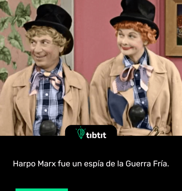 Harpo Marx fue un espía de la Guerra Fría.