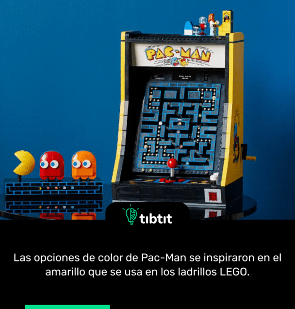 Las opciones de color de Pac-Man se inspiraron en el amarillo que se usa en los ladrillos LEGO.