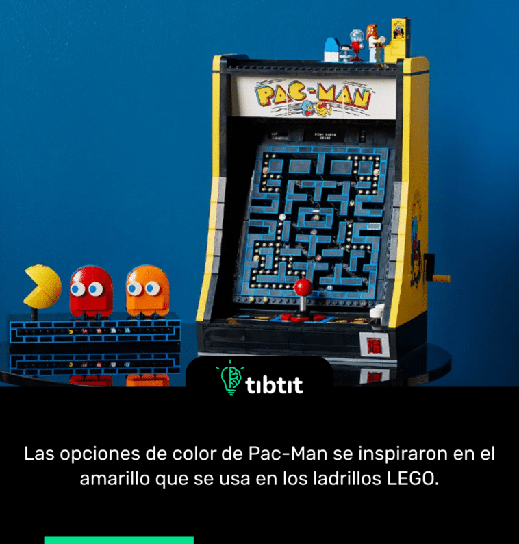 Las opciones de color de Pac-Man se inspiraron en el amarillo que se usa en los ladrillos LEGO.