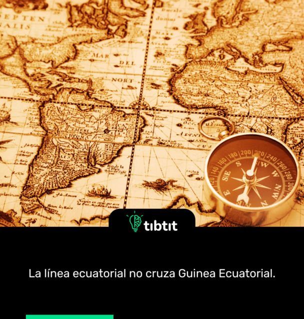 La línea ecuatorial no cruza Guinea Ecuatorial.