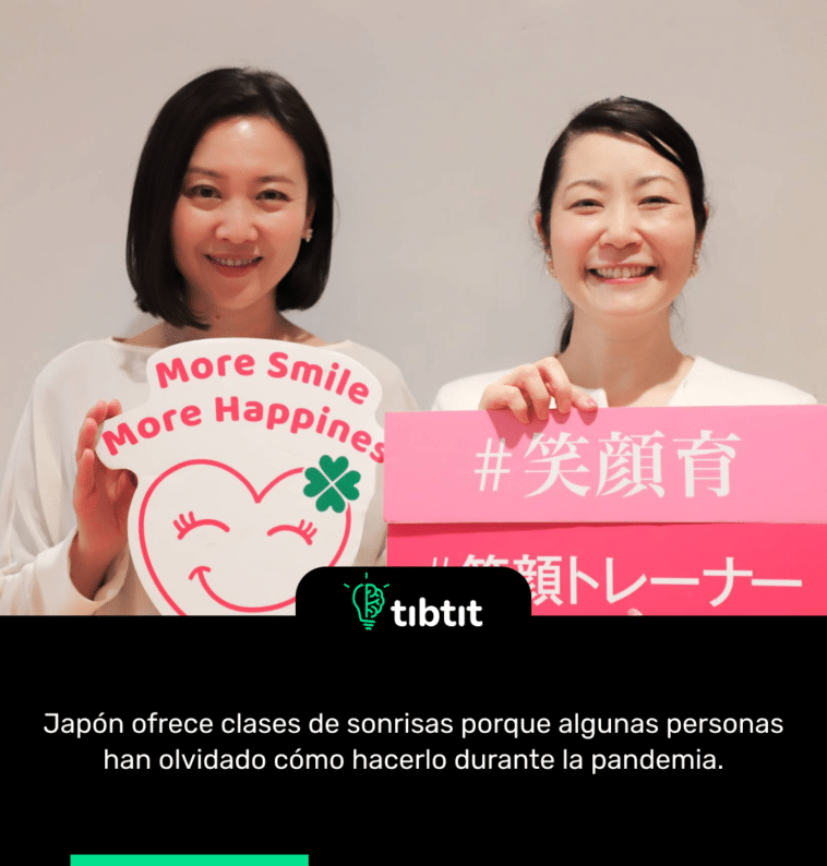 Japón ofrece clases de sonrisas porque algunas personas han olvidado cómo hacerlo durante la pandemia.