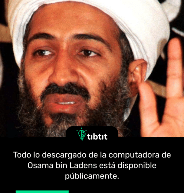 Todo lo descargado de la computadora de Osama bin Ladens está disponible públicamente.