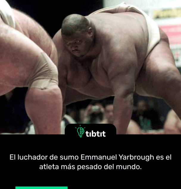 El luchador de sumo Emmanuel Yarbrough es el atleta más pesado del mundo.