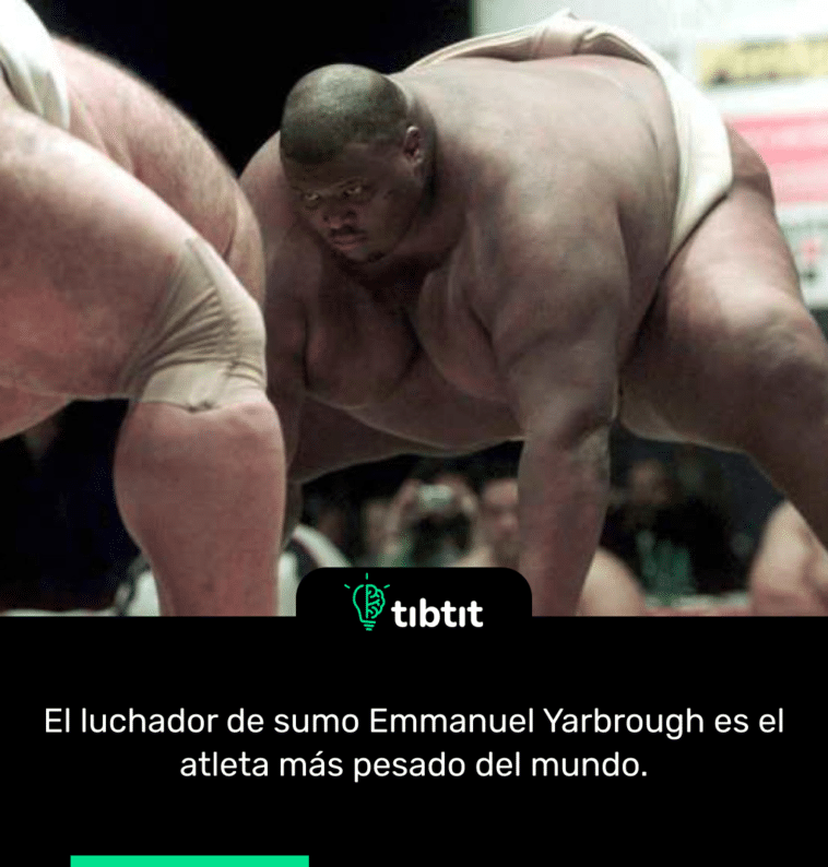 El luchador de sumo Emmanuel Yarbrough es el atleta más pesado del mundo.