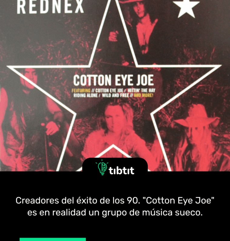 Creadores del éxito de los 90. "Cotton Eye Joe" es en realidad un grupo de música sueco.