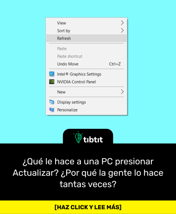 ¿Qué le hace a una PC presionar Actualizar? ¿Por qué la gente lo hace tantas veces?