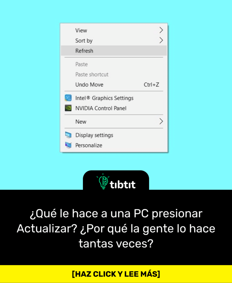 ¿Qué le hace a una PC presionar Actualizar? ¿Por qué la gente lo hace tantas veces?