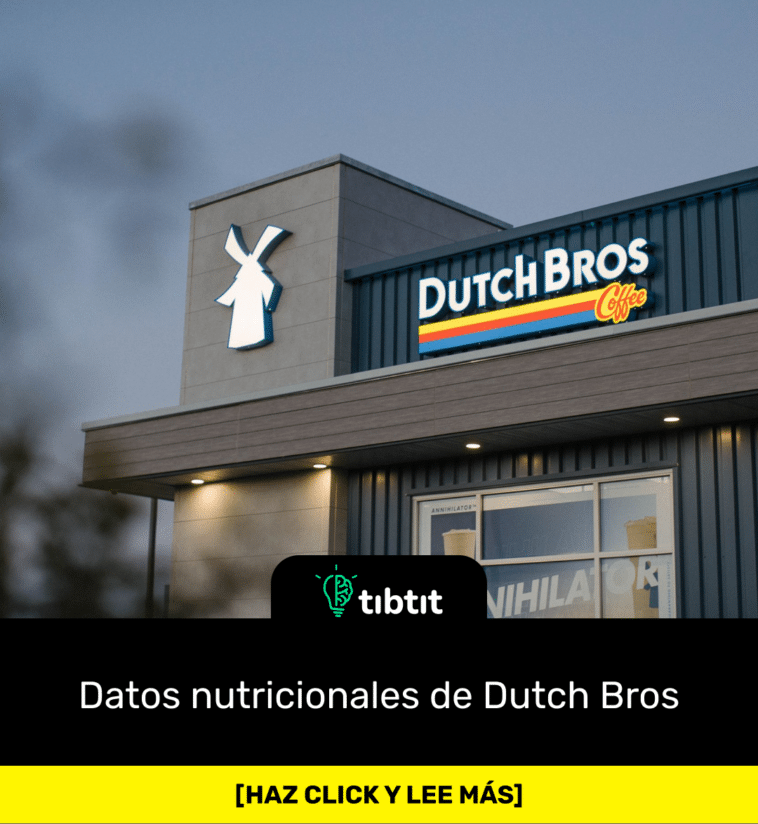 Datos nutricionales de Dutch Bros
