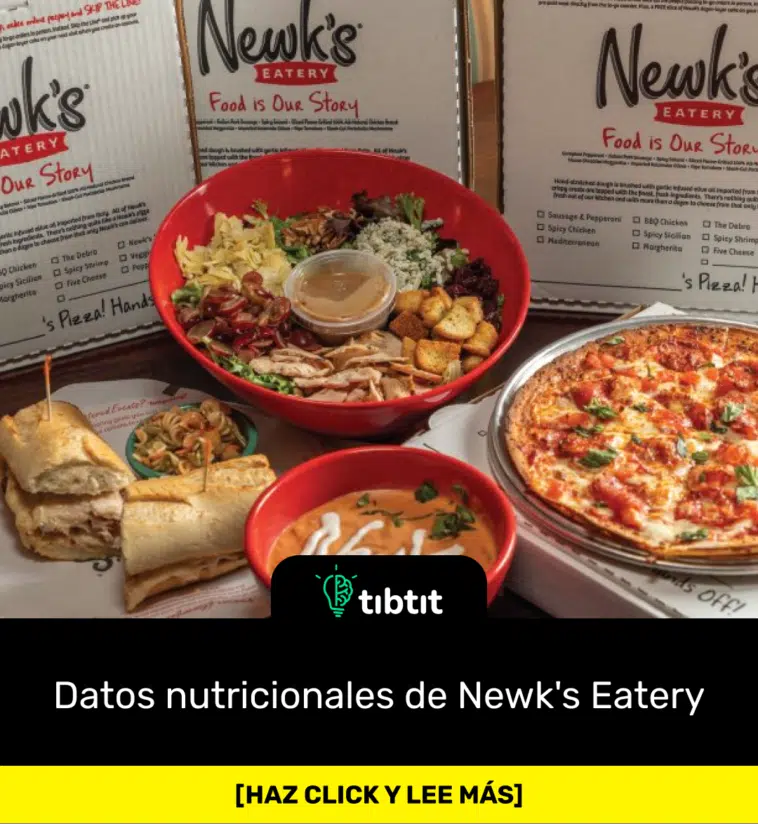 Datos nutricionales de Newk's Eatery