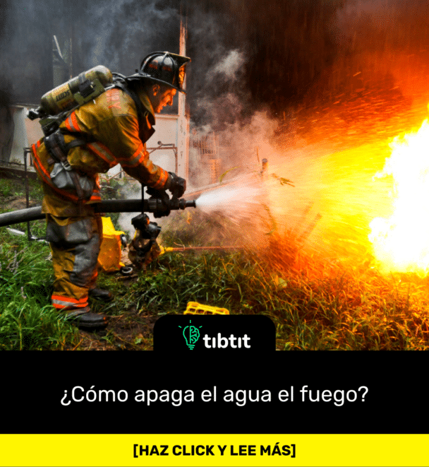 ¿Cómo apaga el agua el fuego?