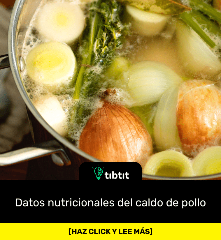 Datos nutricionales del caldo de pollo
