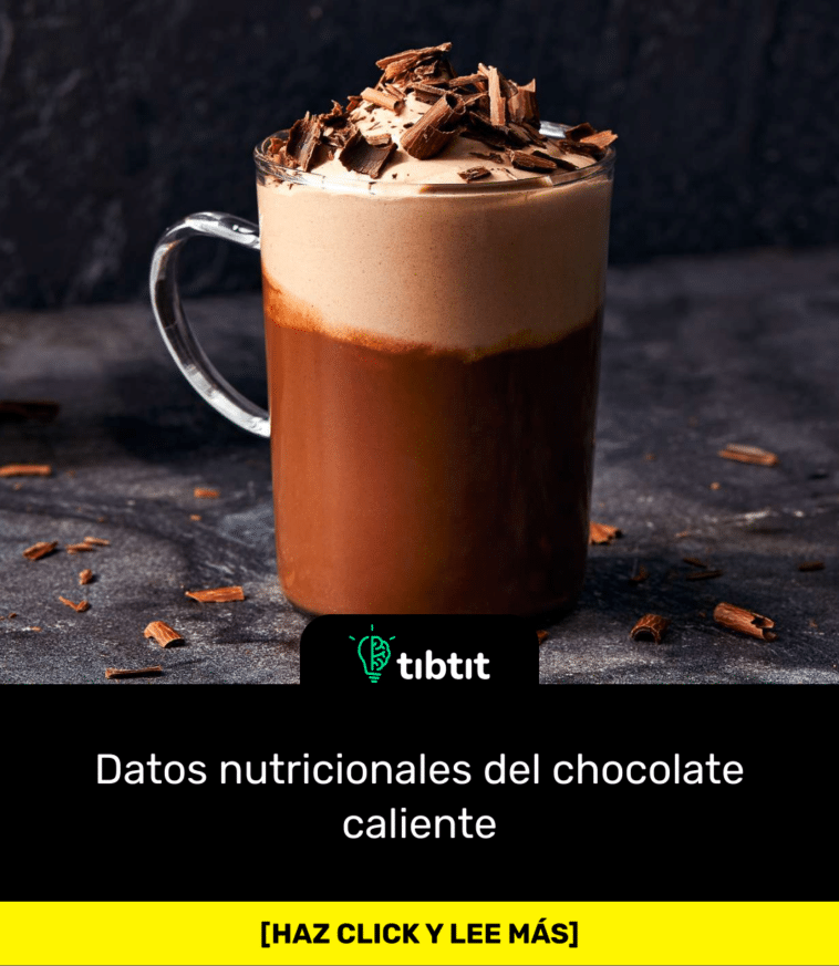 Datos nutricionales del chocolate caliente