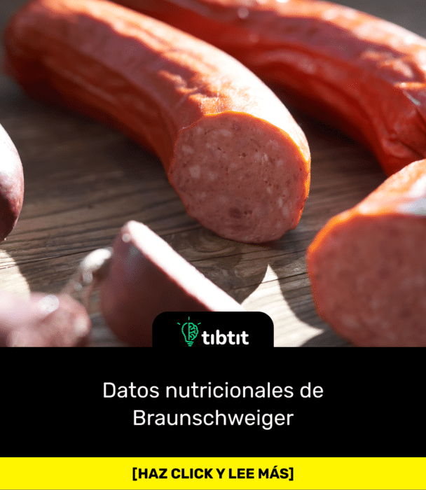 Datos nutricionales de Braunschweiger