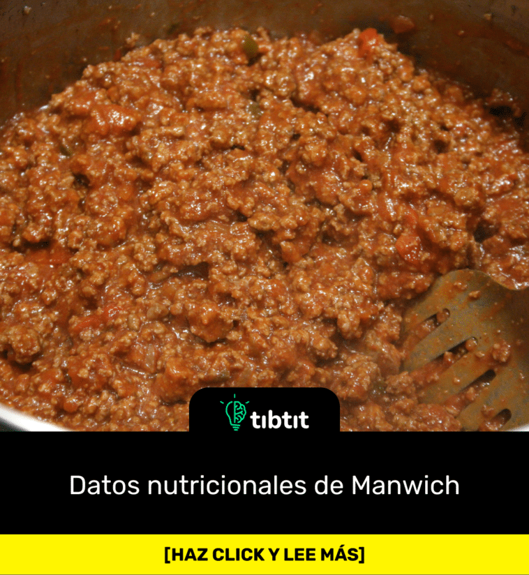 Datos nutricionales de Manwich