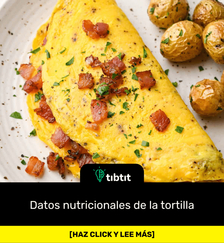 Datos nutricionales de la tortilla