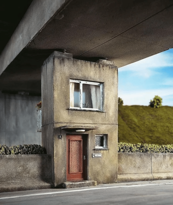 Brutalismo en miniatura de Frank Kunert.