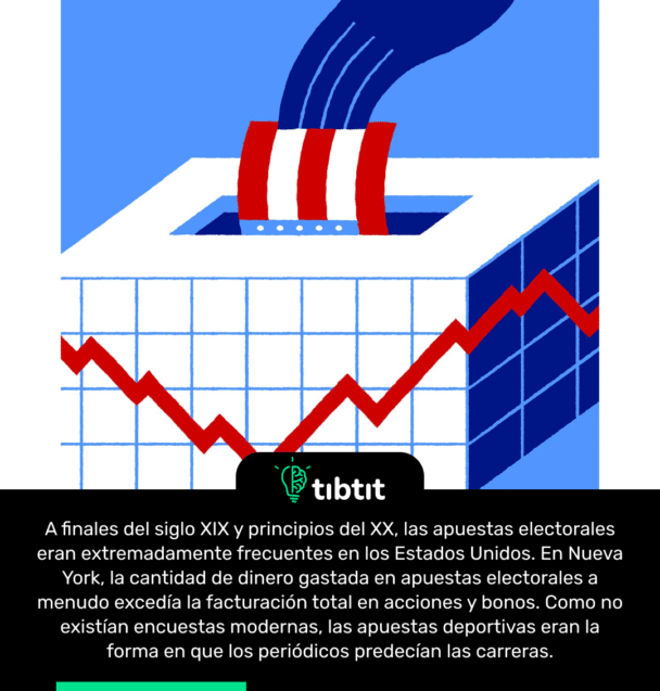 A finales del siglo XIX y principios del XX, las apuestas electorales eran extremadamente frecuentes en los Estados Unidos. En Nueva York, la cantidad de dinero gastada en apuestas electorales a menudo excedía la facturación total en acciones y bonos. Como no existían encuestas modernas, las apuestas deportivas eran la forma en que los periódicos predecían las carreras.