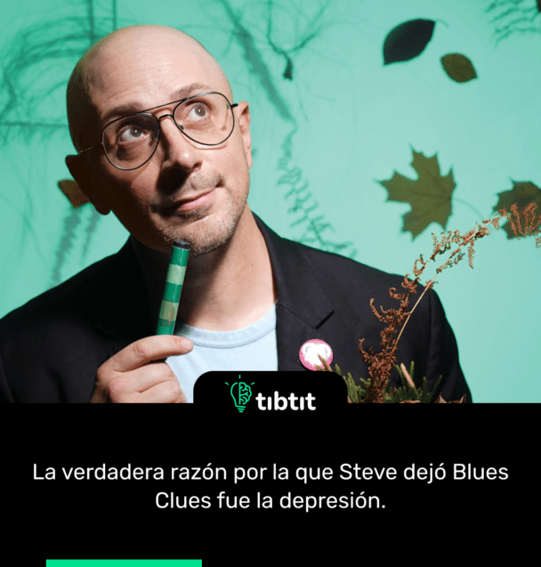 La verdadera razón por la que Steve dejó Blues Clues fue la depresión.