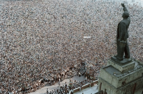 Manifestaciones masivas contra la Unión Soviética en Bakú, la capital de Azerbaiyán, 1989