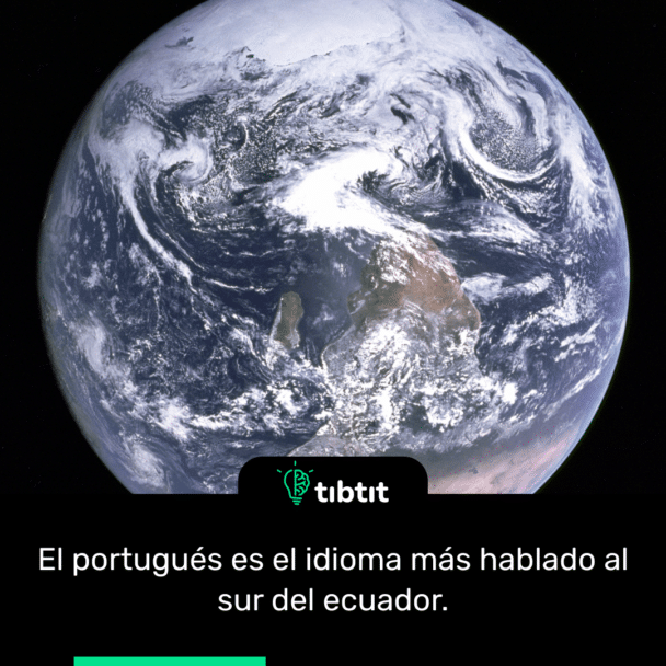 El portugués es el idioma más hablado al sur del ecuador.