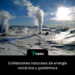 Exhibiciones naturales de energía volcánica y geotérmica