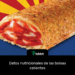 Datos nutricionales de las bolsas calientes
