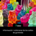 Información nutricional de los ositos de gominola